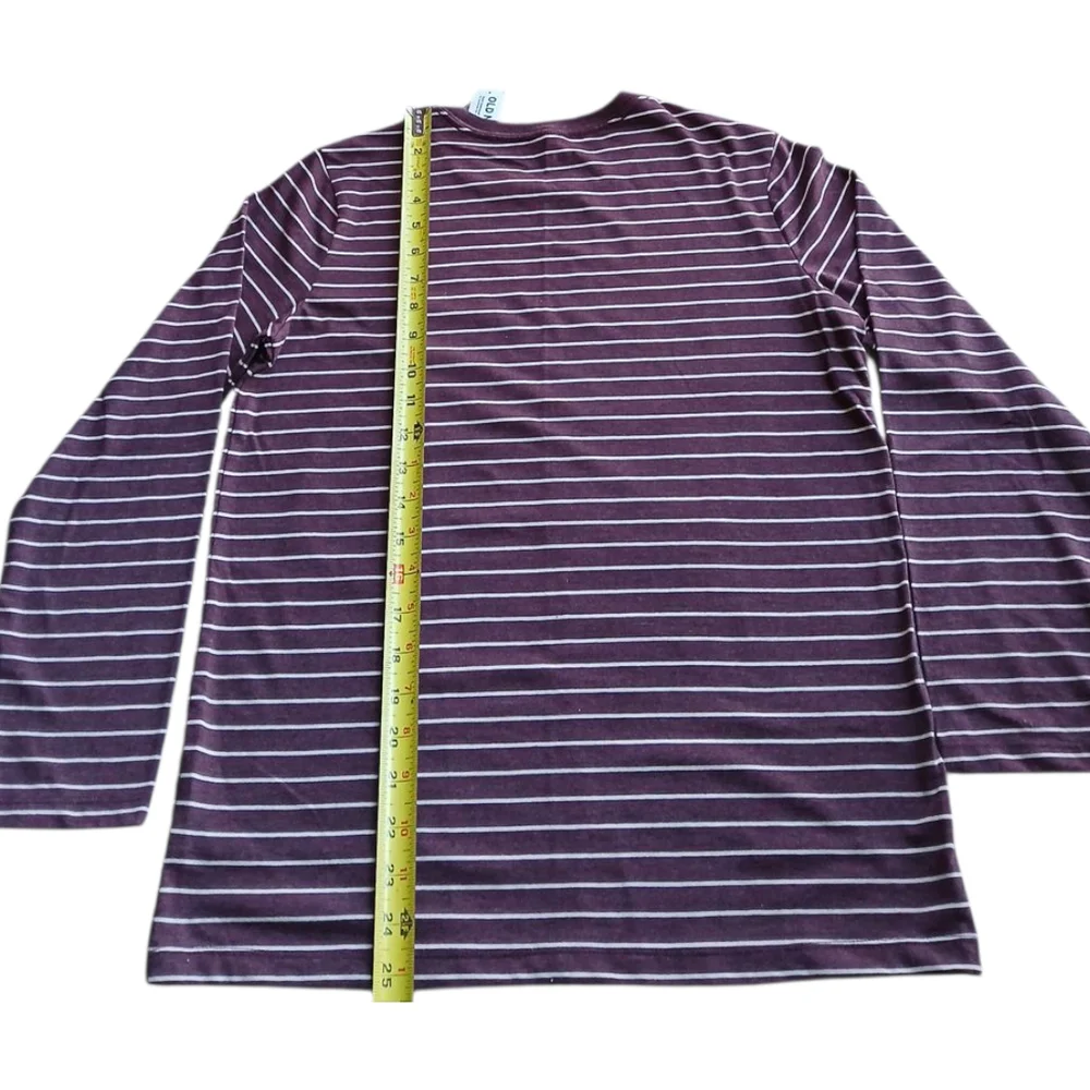 Old‎ Navy Kids Striped Purple Long Sleeve Shirt